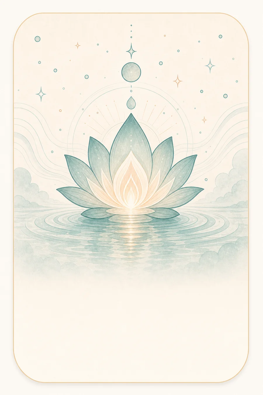 Healing affirmation illustration