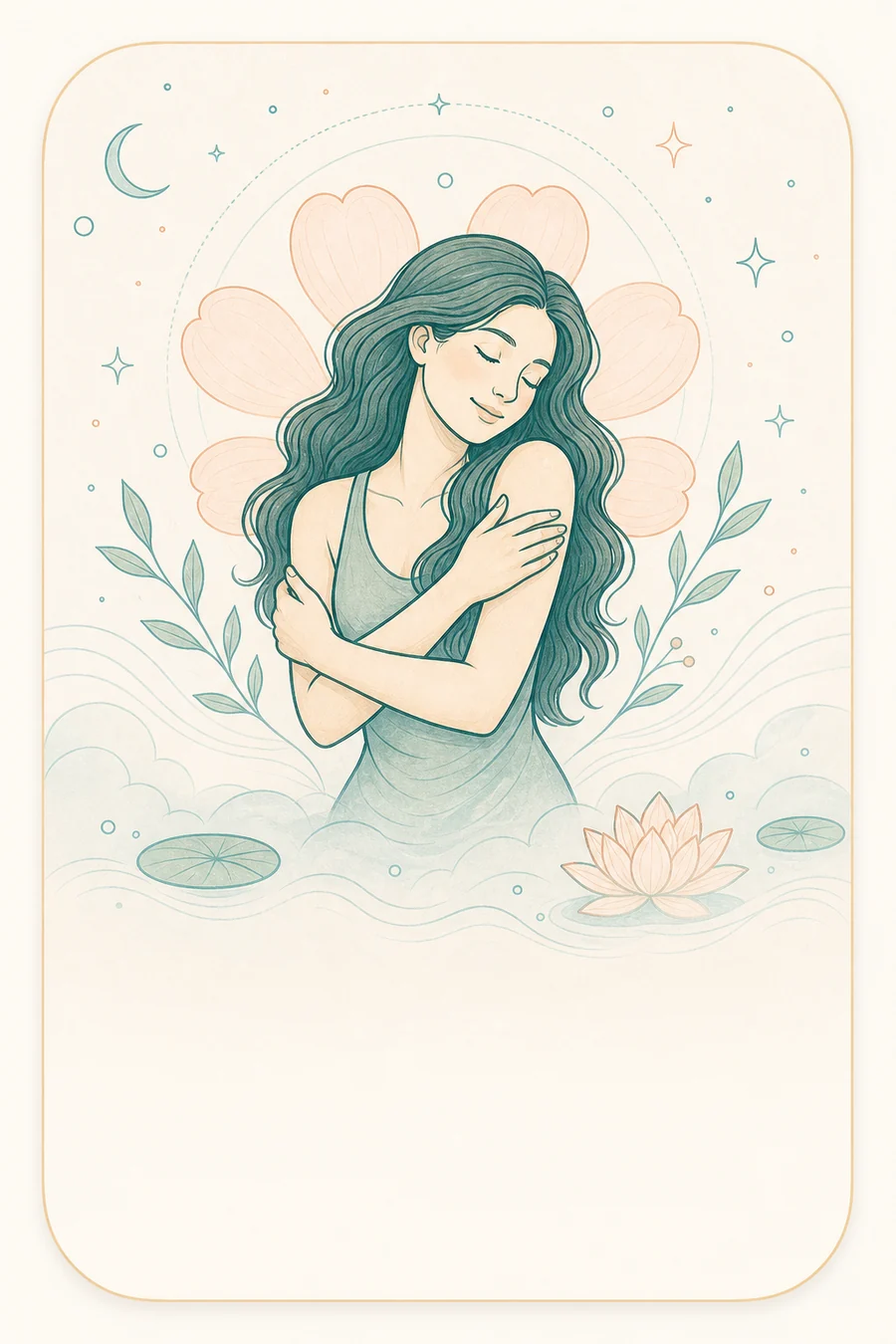Self-love affirmation illustration
